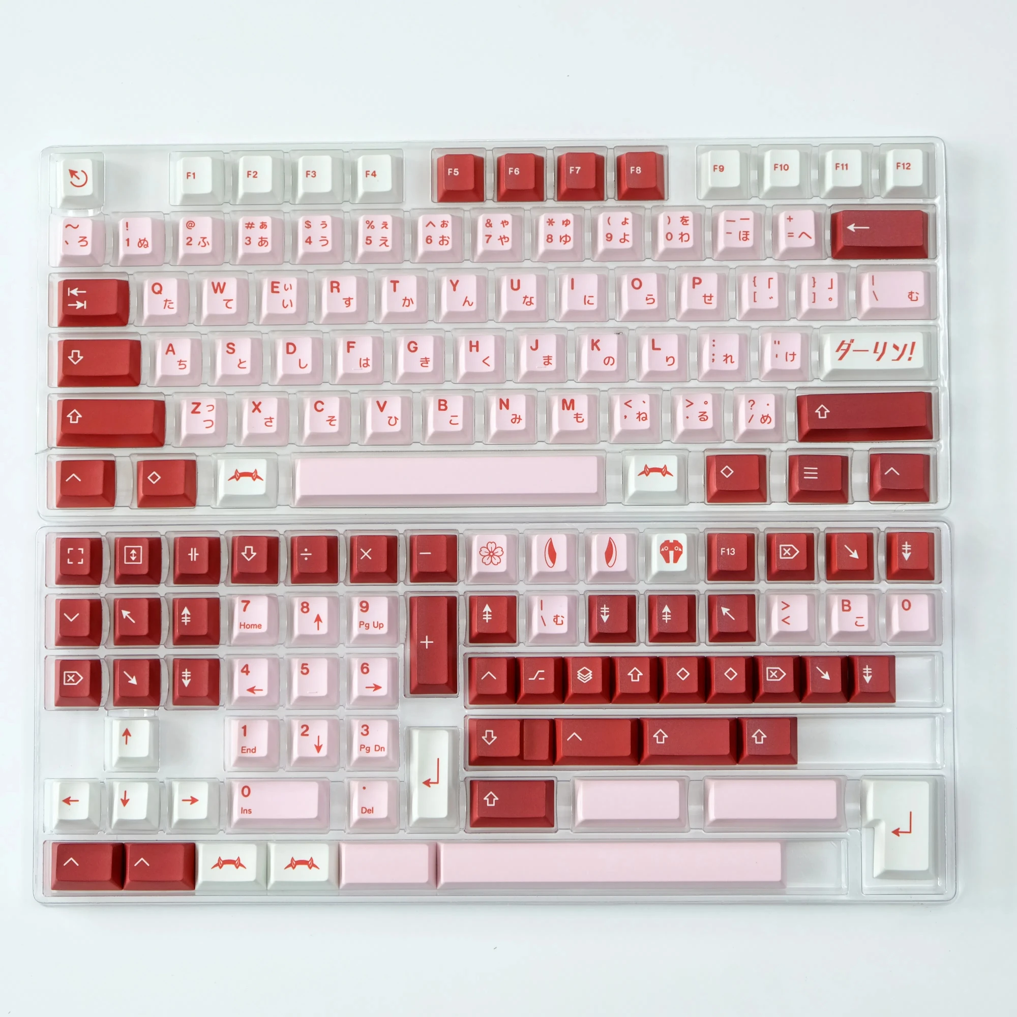 Aifei 143 teclas Darling japonés PBT sublimación de tinte altura cereza para teclado mecánico regalo para niña Anne Pro 2 GK61 - imagen 5