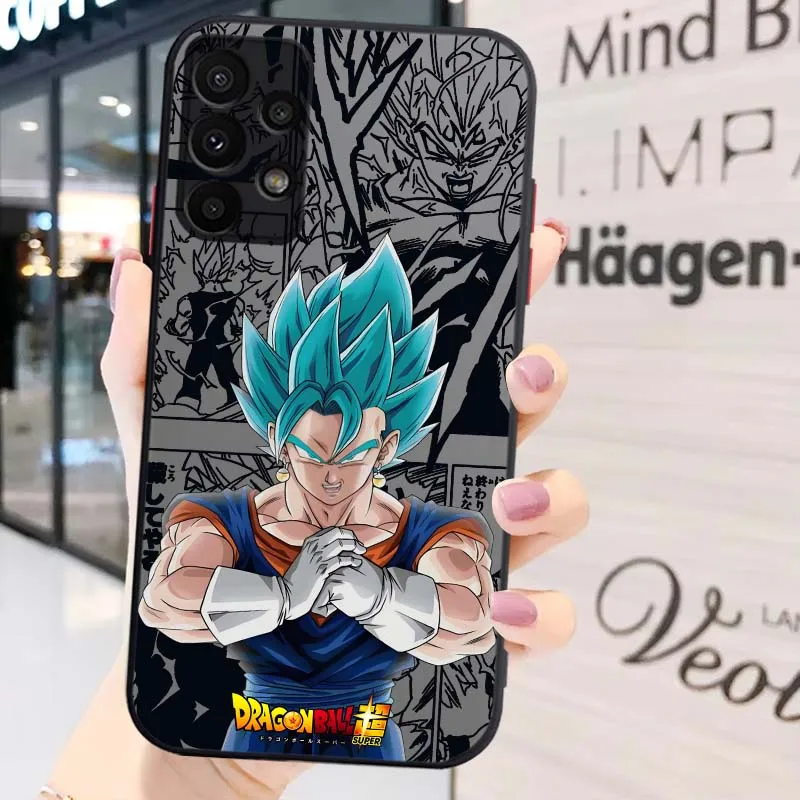 D-Dragon Ball Saiyan Anime para Samsung Galaxy A71 A55 A54 A51 A16 A06 A04e 5G funda de teléfono translúcida esmerilada - imagen 5