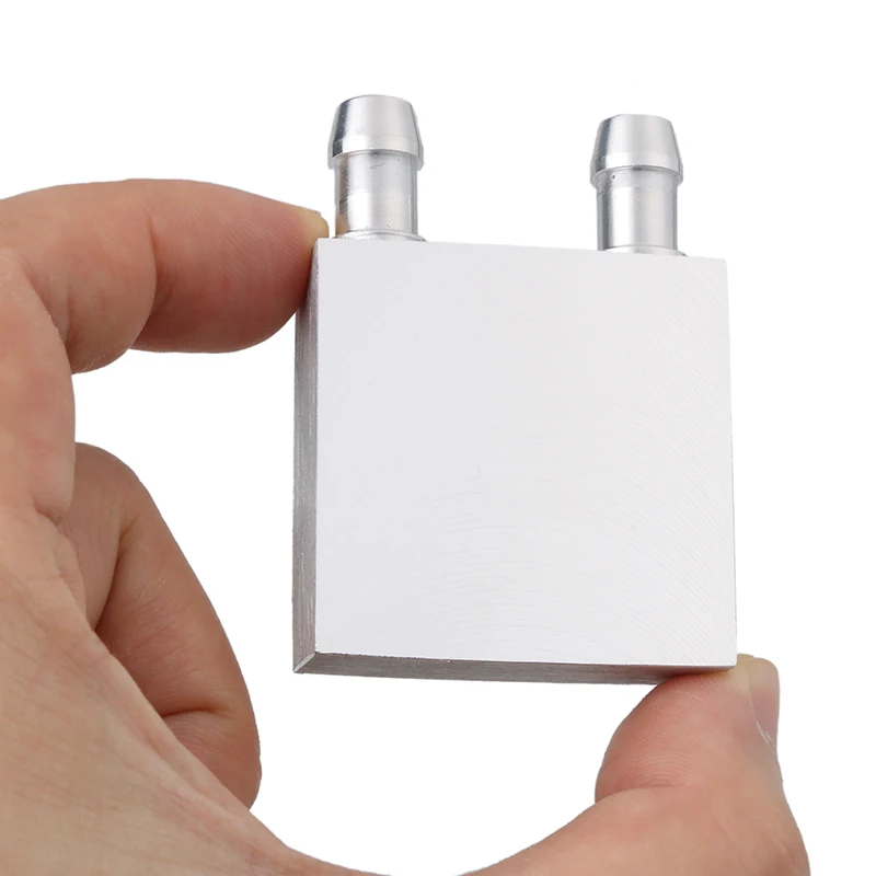 Enfriador de radiador de CPU de aluminio, bloque disipador de calor de refrigeración por agua, Enfriador de líquido Waterblock para PC, portátil, CPU GPU, 40mm x 40/80/120/200mm - imagen 4