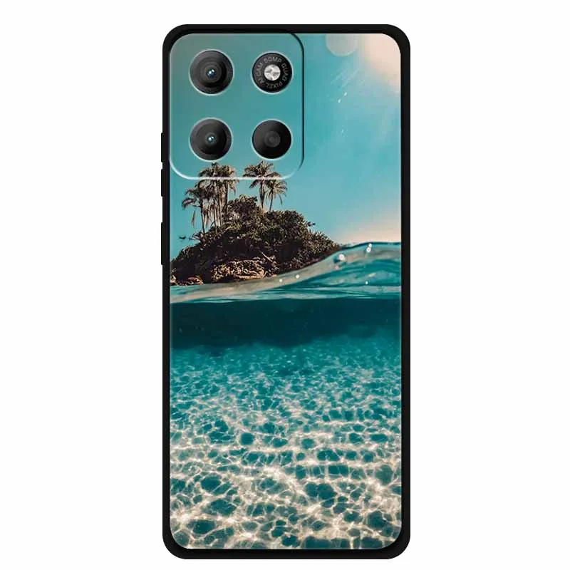 Para Moto G56 G86 funda de moda Original negra suave funda de silicona TPU contraportada para Motorola Moto G86 G56 Planet Capa a prueba de golpes - imagen 2