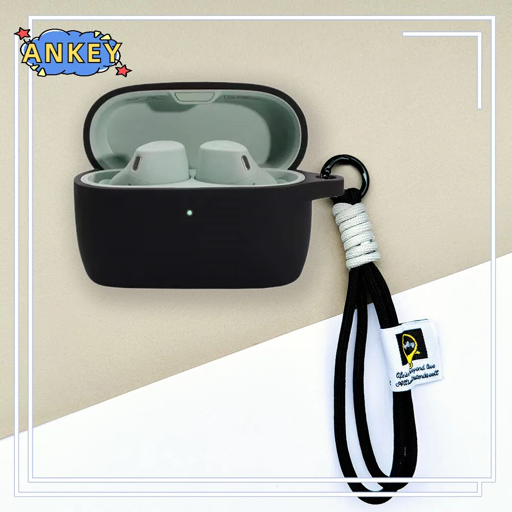 Funda para Jabra Elite 4 Active, Elite 3, Elite 2, cordón protector de nailon, cubierta suave, funda de conchas, accesorios de correa de cuerda de mano - imagen 3