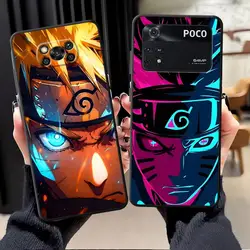 Funda de teléfono suave negra para Xiaomi Poco C40 C75 M3 M4 M7 Pro M5 X3 X4 X5 X7 Pro F3 C71 C50 C61 F1 Cool Uzumaki Boruto