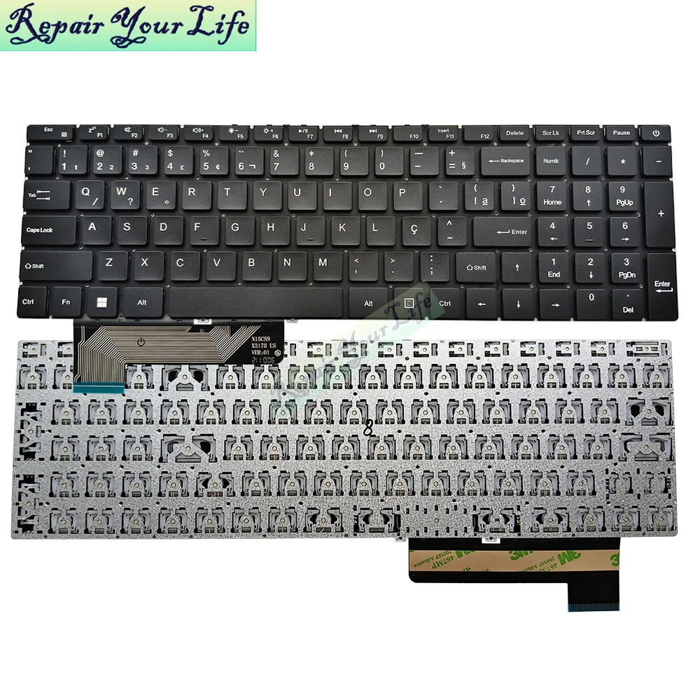 Teclado brasileño para Gateway GWTN156-4BK GWTN156-5 5GR GWTN156-5BL GWTN156-4BL 4GR 4PR Teclado portátil PT-BR Brasil portugués - imagen 2