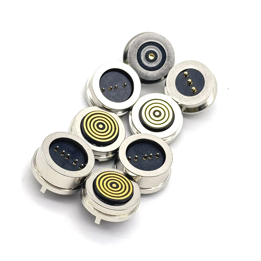 Conector de clavija Pogo de 3/4/5/6 pines impermeable magnético con resorte cargado macho hembra 360 °   carga de transmisión de señal CC de succión ciega - imagen 5