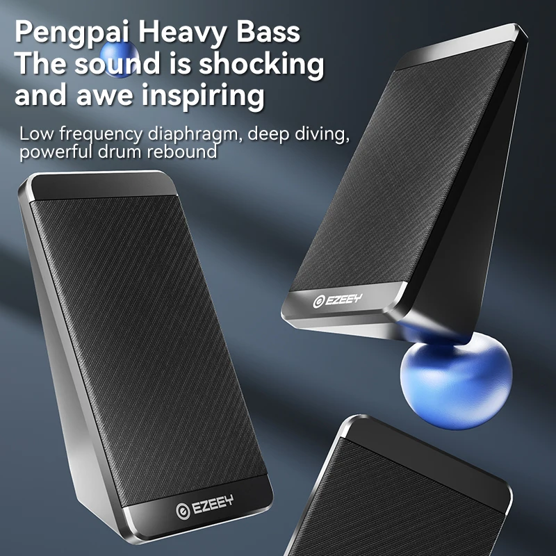 Mini subwoofer USB, altavoz para ordenador, caja de sonido para PC, altavoz de música para ordenador portátil, sistema de Audio estéreo USB, altavoces de escritorio - imagen 2