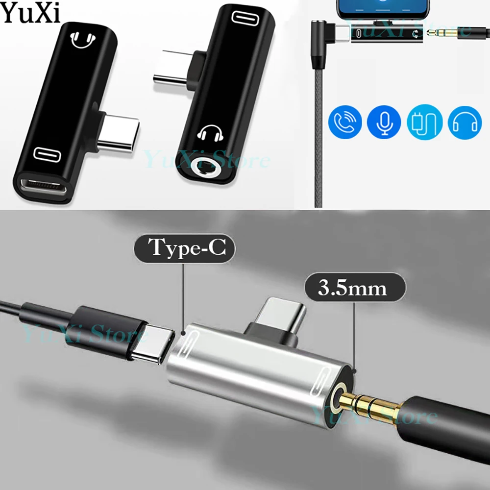 Convertidor USB tipo C a conector de 3,5mm, adaptador de Audio para auriculares macho a hembra, adaptador auxiliar de 3,5mm, convertidor de auriculares, 1 ud. - imagen 2
