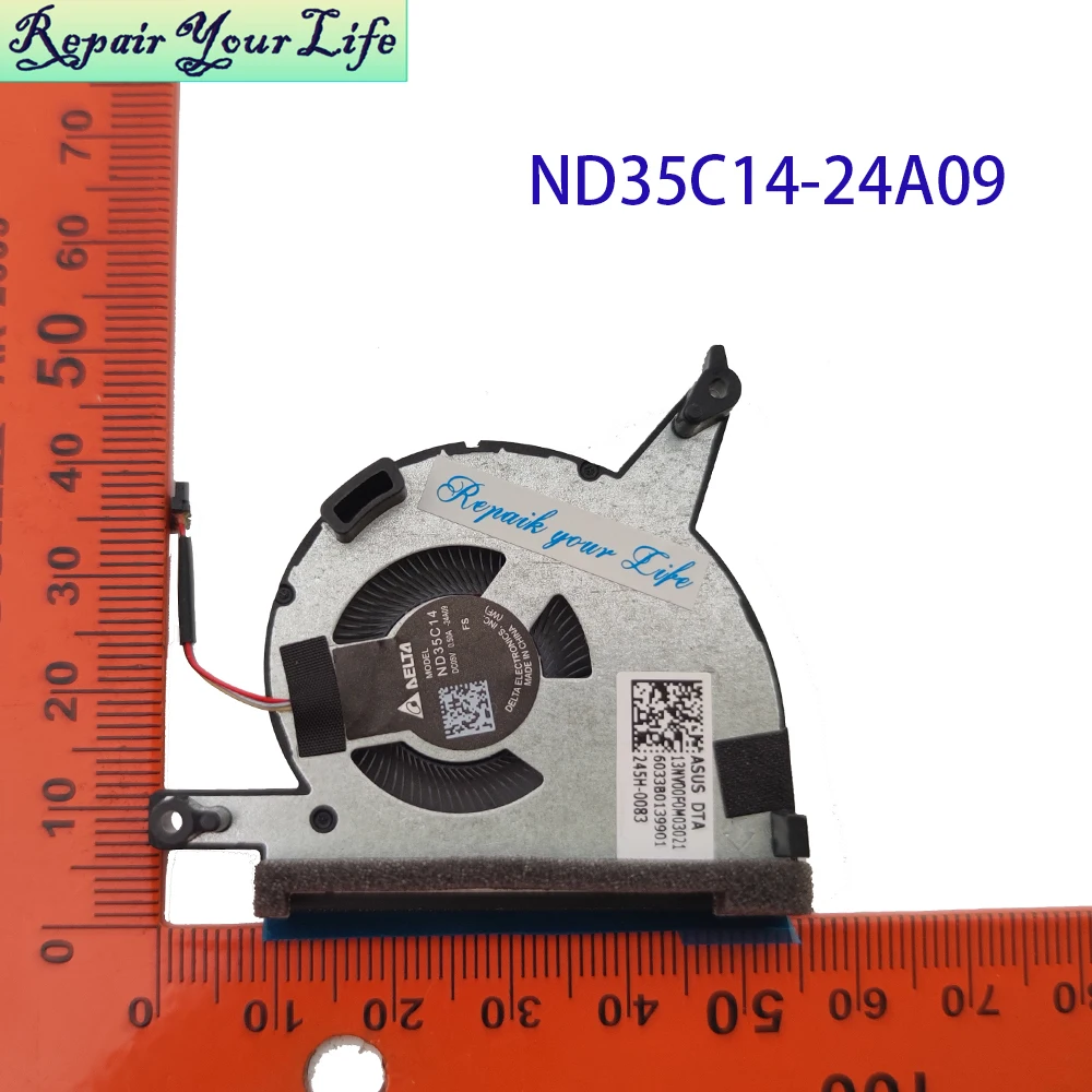 Ventilador de refrigeración para Asus ROG Ally X RC72LA 2024, consola portátil, piezas de PC, enfriador 13NV00F0M02021 13NV00F0M03011 ND35C14 ND35C13-24A08 - imagen 4