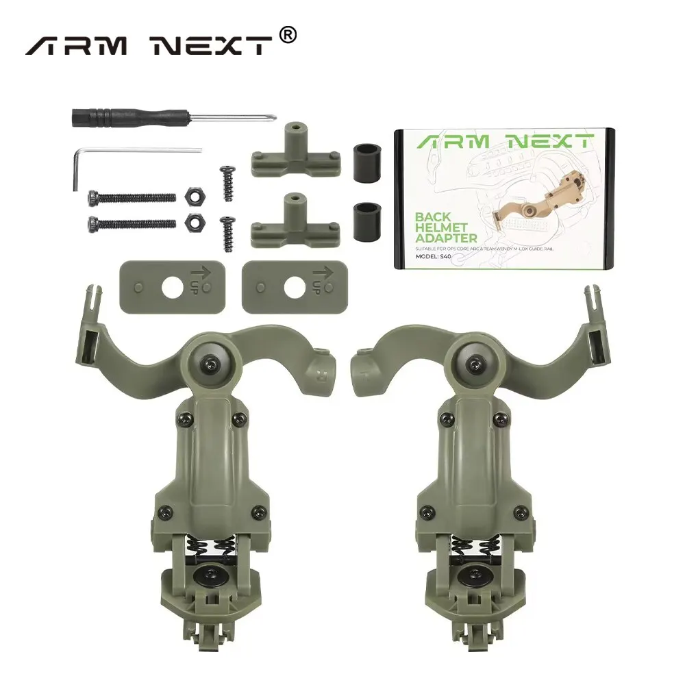 Riel de montaje para auriculares tácticos, soporte de rieles militares, adaptador de guía para casco, cancelación de ruido, para OPS Core ARC - imagen 2