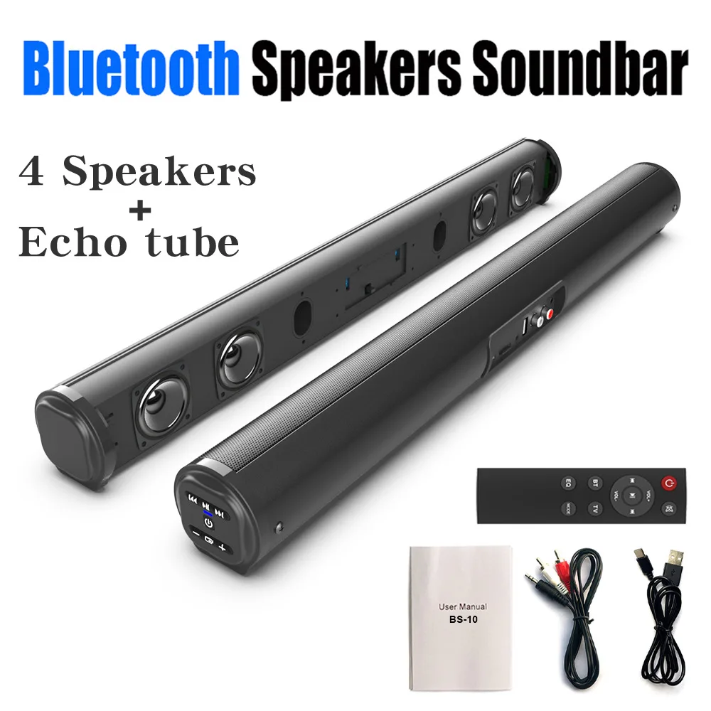Vender bien 20W sistema de cine en casa inalámbrico Bluetooth TV barra de sonido soporte RCA BT 5,0 barra de sonido televisión barra de sonido altavoces - imagen 2