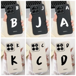 Funda Honor X6a/X6b de Silicona Antigolpes con Diseño de Letras