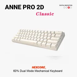 Anne Pro 2D Teclado Mecánico 60% Bluetooth Hot-Swap
