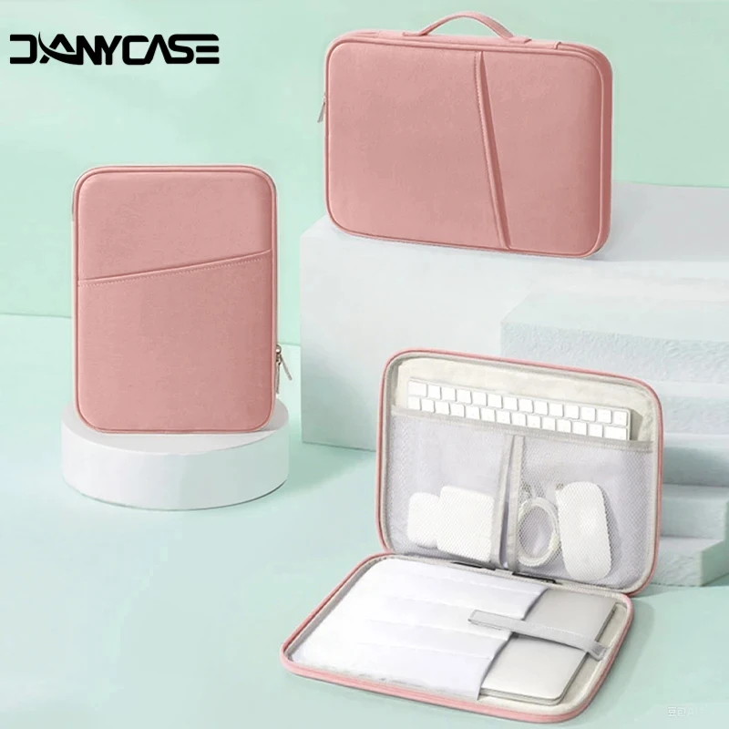 Bolsa para ordenador portátil de 11-13 pulgadas, funda protectora para tableta, funda de transporte acolchada apta para iPad, Macbook, Xiaomi, ASUS, HUAWEI, Lenovo - imagen 2