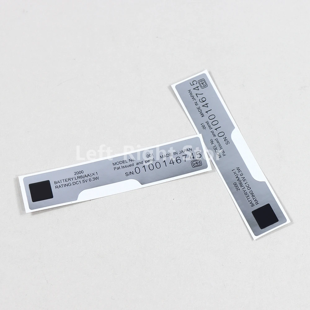 2 uds nueva etiqueta adhesiva de consola para consola WSCC para pegatinas de cubierta trasera de consola WSC - imagen 3