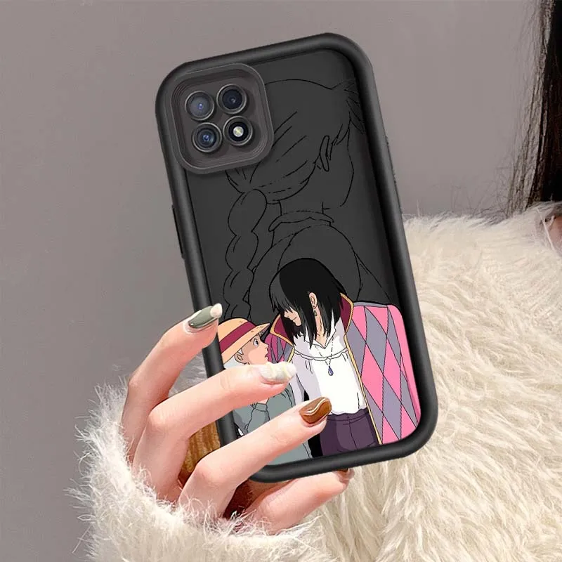 Funda Howl y Sophie para OPPO A96 A58 A74 A78 A72 A53 A54S A94 A54 A16 A52 A57 A98 A76 funda de teléfono con escalera ocular - imagen 5