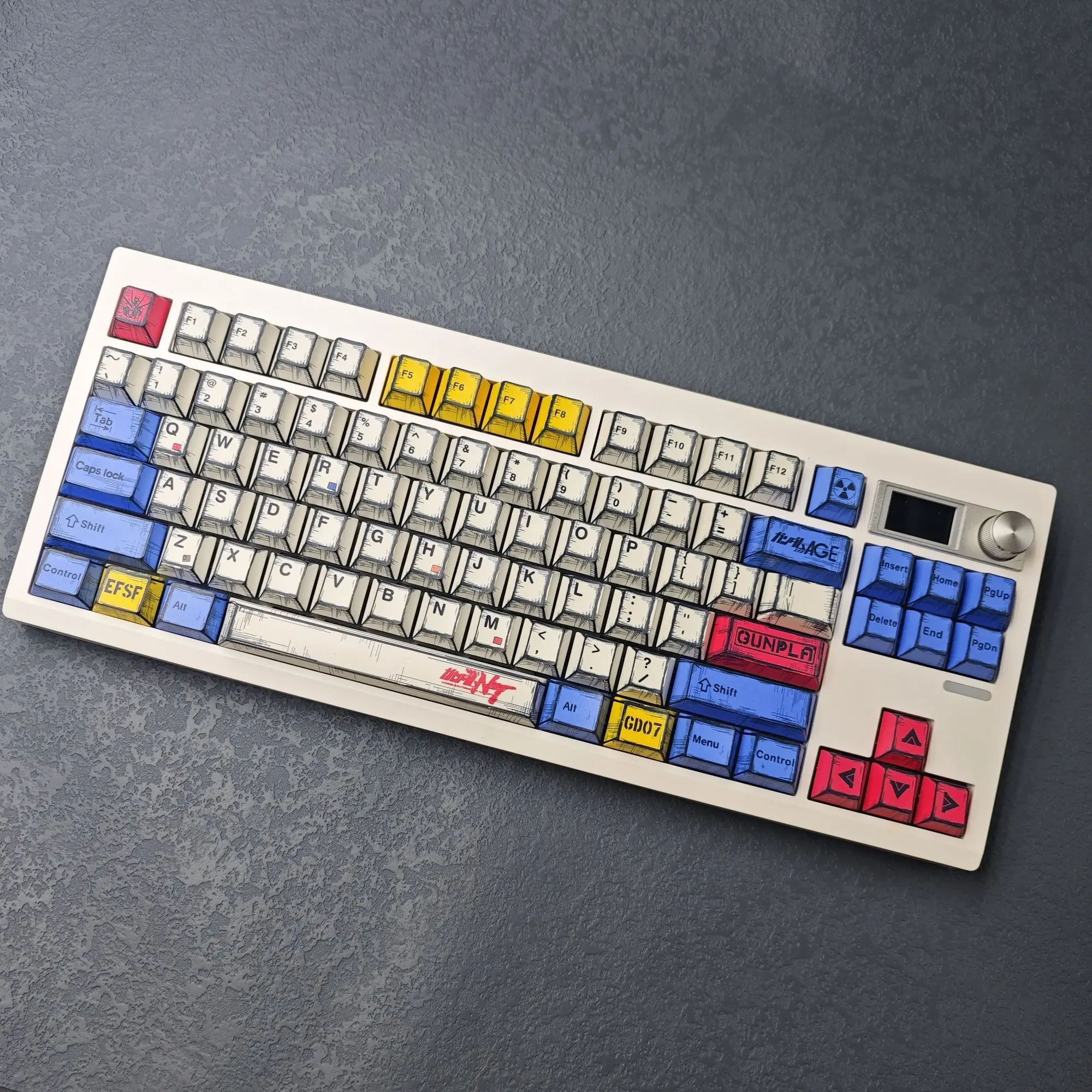 Juego de teclas con tema de Anime de 151 teclas, tapa de teclado estilo Manga PBT, perfil de cereza, teclas para teclado mecánico 1.5u Alt