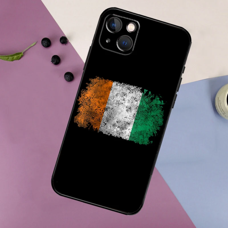 Funda de silicona con bandera irlandesa de Irlanda para iPhone 17 15 13 12 11 14 Pro Max 16 Plus 12 13 Mini 16e 17 Air contraportada - imagen 3