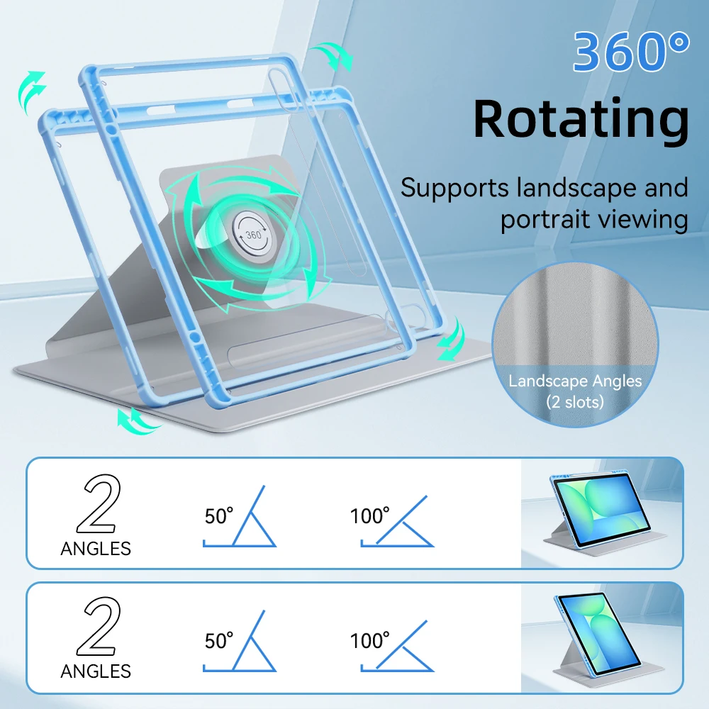 Para Samsung galaxy tab S10FE 2025 A9 plus funda s6 lite 10,4 S7/S8/S9 11 "S9FE 10,9 pulgadas para A8 10,5 pulgadas S7 +/S8 +/S9 +/S10 + 12,4 pulgadas - imagen 5