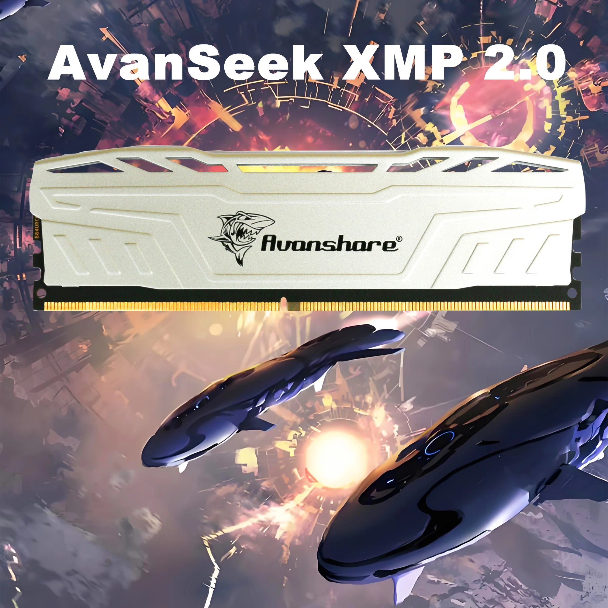 Avanshare nueva memoria Ram DDR4 DDR5 32GB 16GB 8GB 5600MHz 3200MHz 2666Mhz 2400mhz PC disipador de calor memoria RAM Intel XMP 3,0 AMD Expo - imagen 2