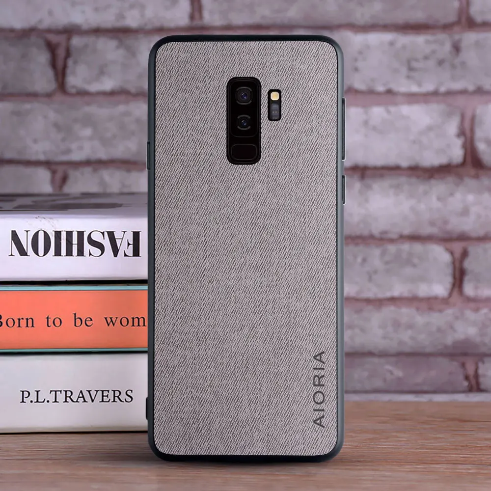 Funda textil para Samsung Galaxy S9 Plus S9 S8 Plus S8 sensación de tacto perfecto para Samsung Galaxy S9 Plus S9 S8 Plus S8 - imagen 3