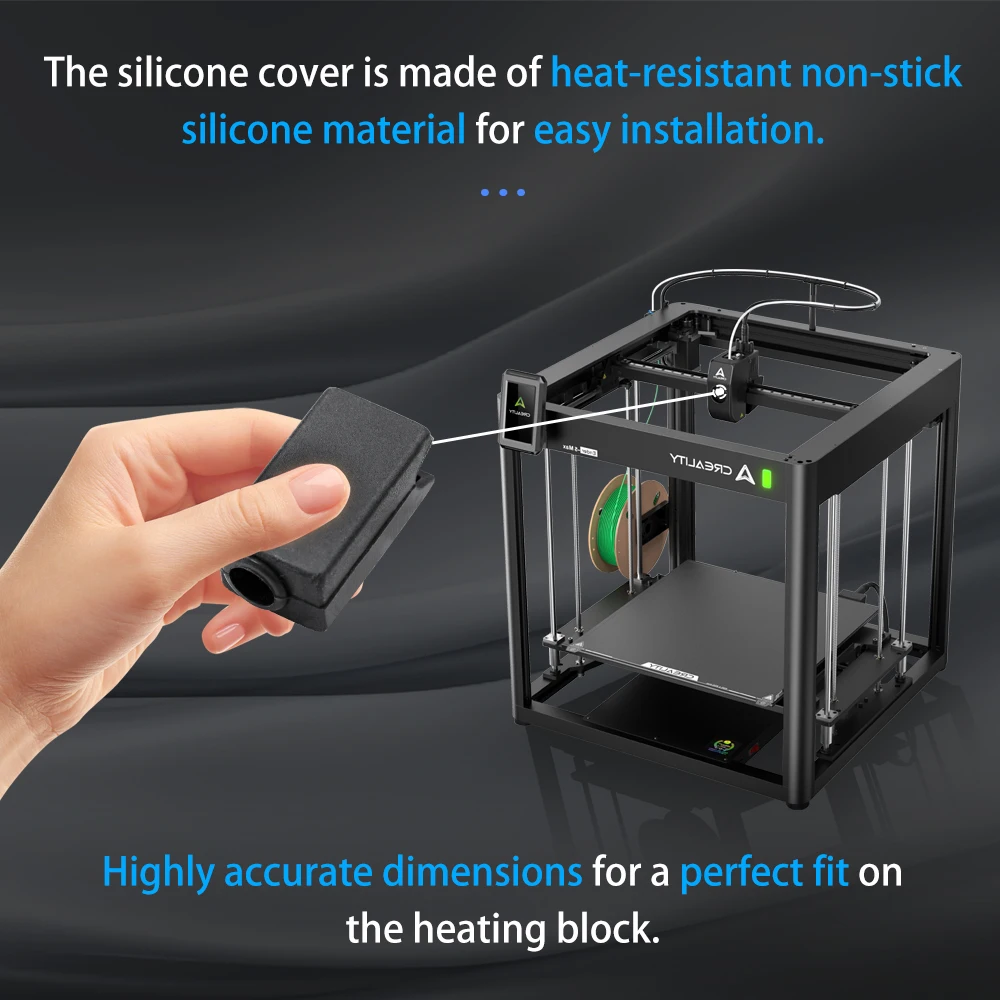 Para Creality Ender5 Max Hotend funda de silicona Hotend bloque Protector calcetines de silicona para Ender 5 Max accesorios de impresora 3D - imagen 5