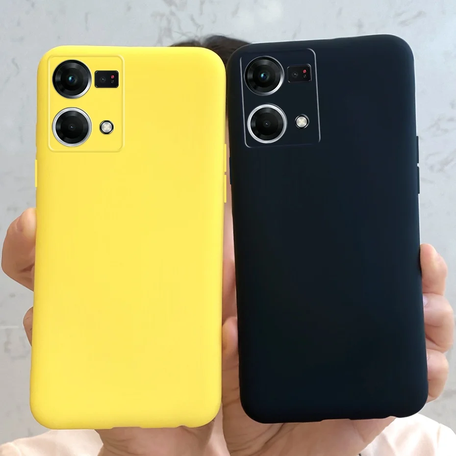 Para Oppo Reno7 funda CPH2363 funda protectora suave de silicona líquida para Oppo Reno7 4G Reno 7 Fundas de teléfono de 6,43"