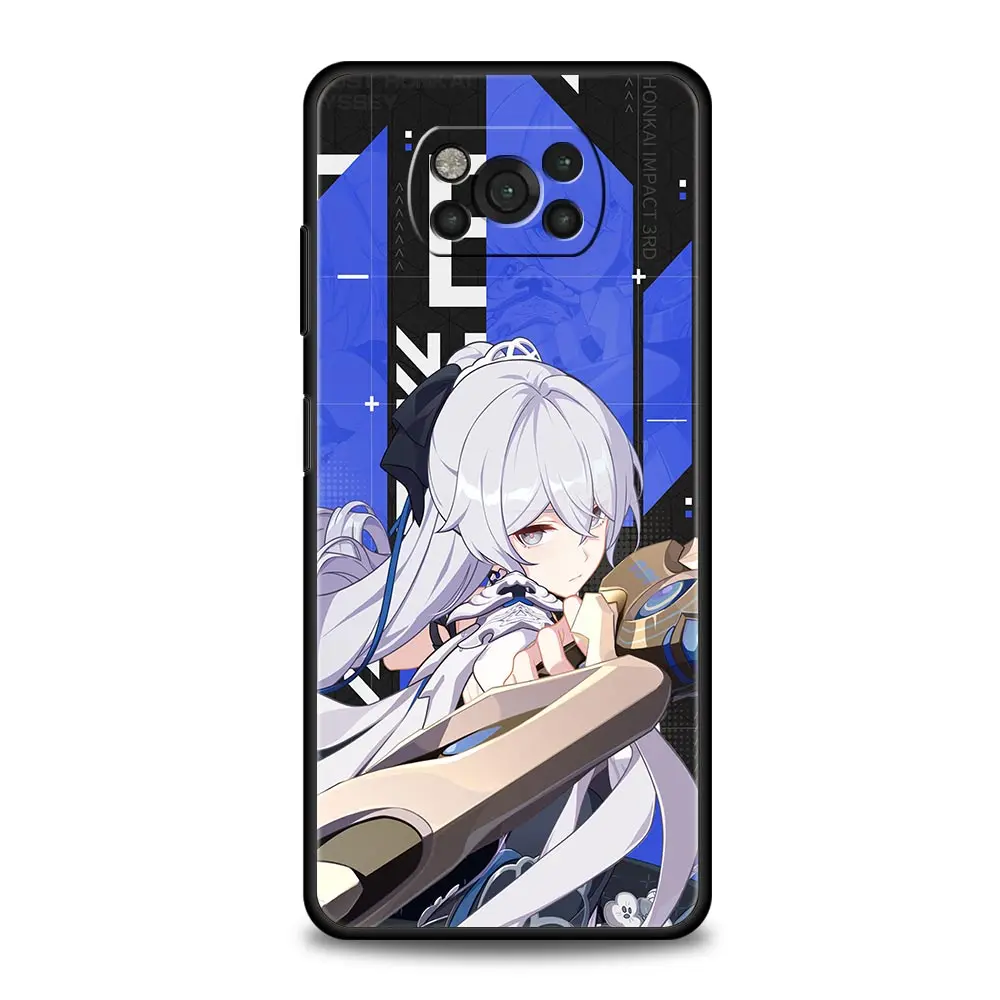 Honkai Impact-funda de teléfono para Xiaomi Poco X5 Pro, carcasa para Poco X4, X3, NFC, F5 Pro, F4, F3, GT, M5, M4 Pro, 5G, M3, C51, C50, C55 - imagen 3
