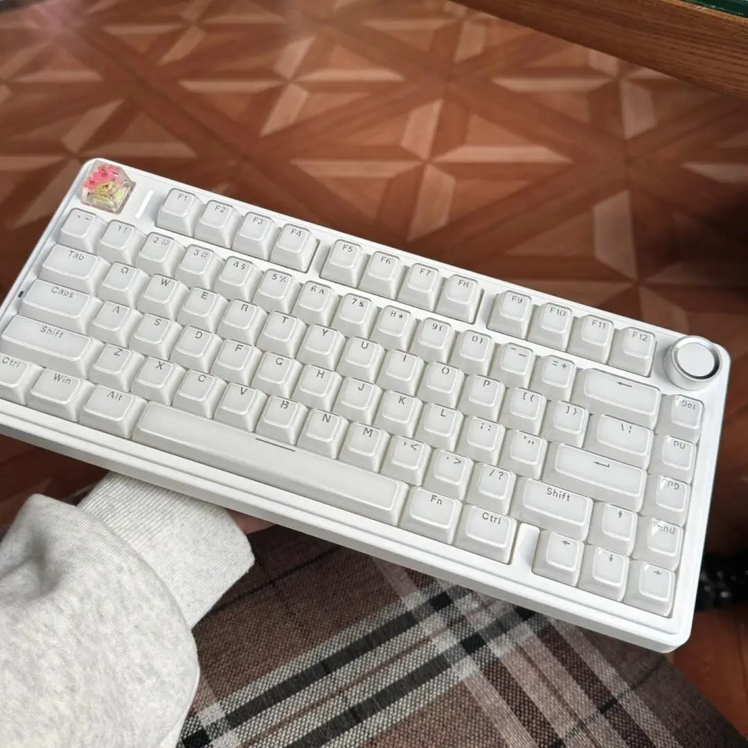 136 teclas blanco translúcido claro brillo a través de teclas ABS perfil ASA Jello Crystal PC teclas para interruptores MX teclado para juegos