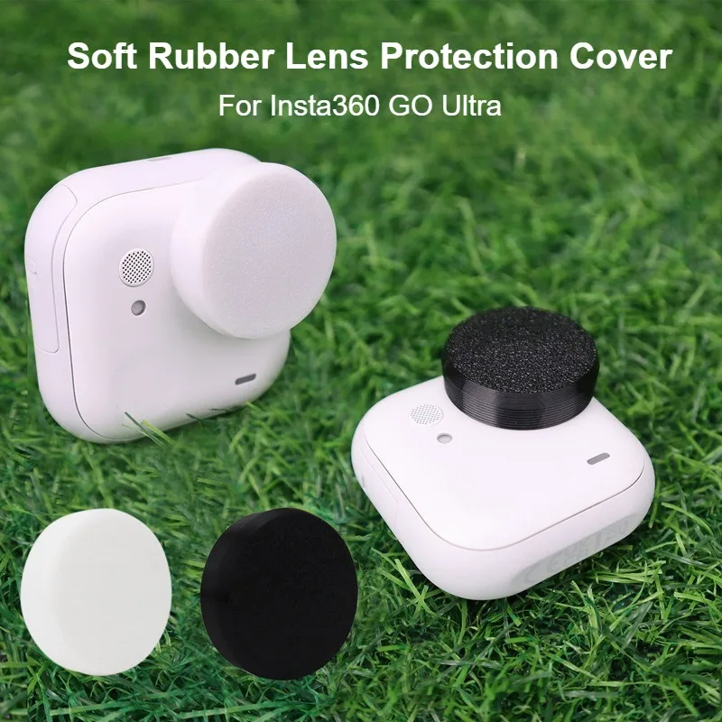 Cubierta protectora de lente para cámara Insta 360 Go Ultra, tapa protectora de lente antideslizante de silicona suave resistente a los arañazos y al polvo - imagen 2