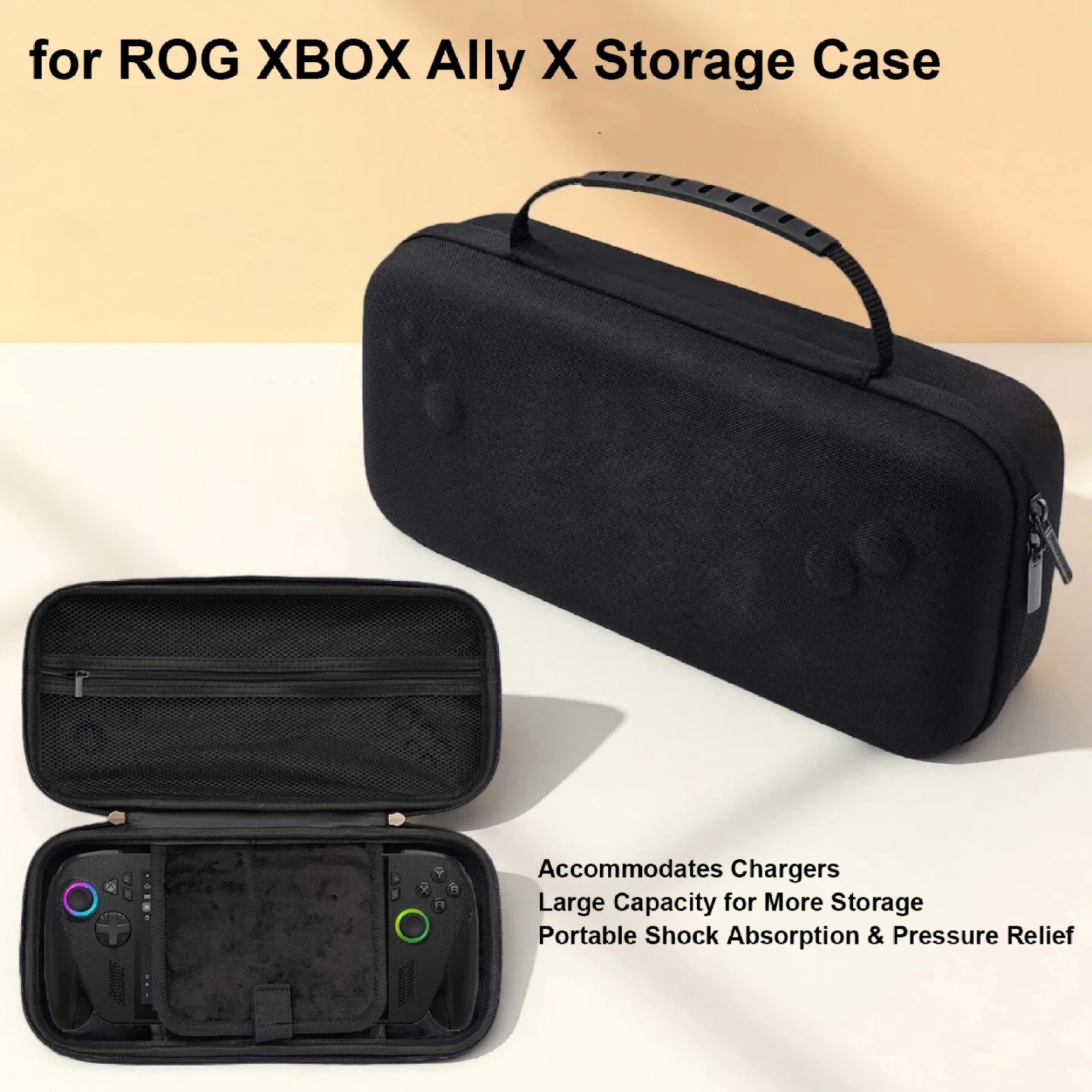Para ROG Xbox Ally X /ROG Xbox Ally Estuche de transporte bolsa de almacenamiento de viaje funda protectora bolsa de carcasa dura accesorios para juegos - imagen 4