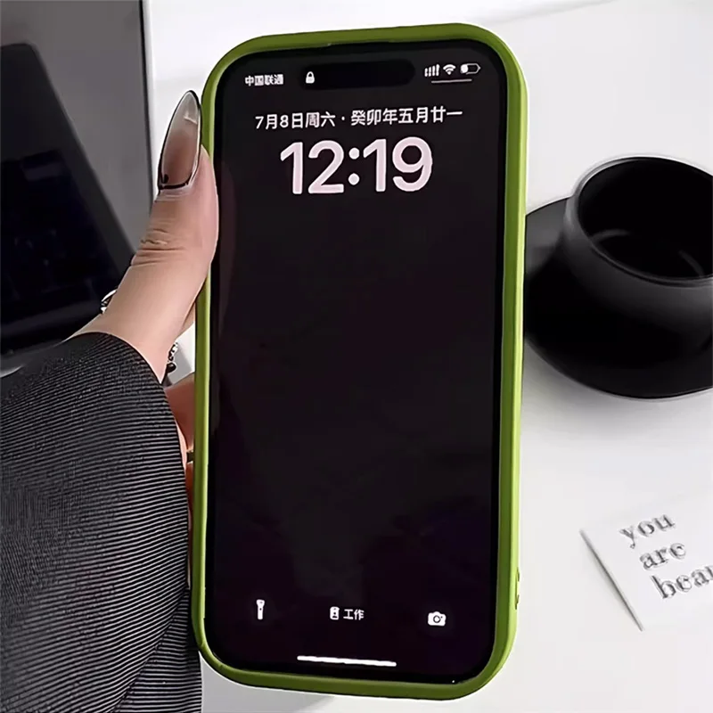 Funda de silicona líquida para iPhone, carcasa suave a prueba de golpes para iPhone 11, 15 Pro Max, 12, 13, 14, 7, 8 Plus, XS, X, XR, SE2022, 2020 - imagen 5