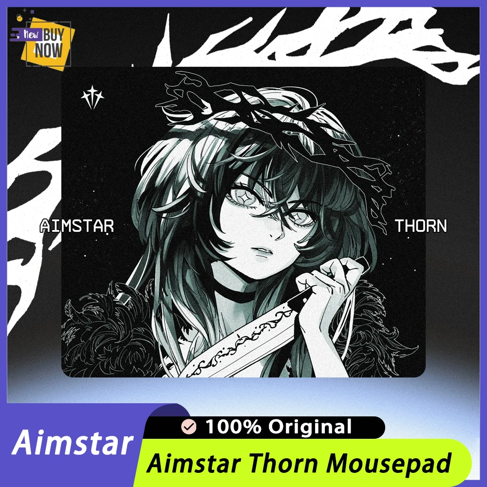 Alfombrilla de ratón Aimstar Thorn e-sports, alfombrilla de ratón suave Fps para juegos, alfombrilla de ratón antideslizante de 3,5mm, accesorios para juegos, alfombrilla para ratón, regalos para jugadores de PC