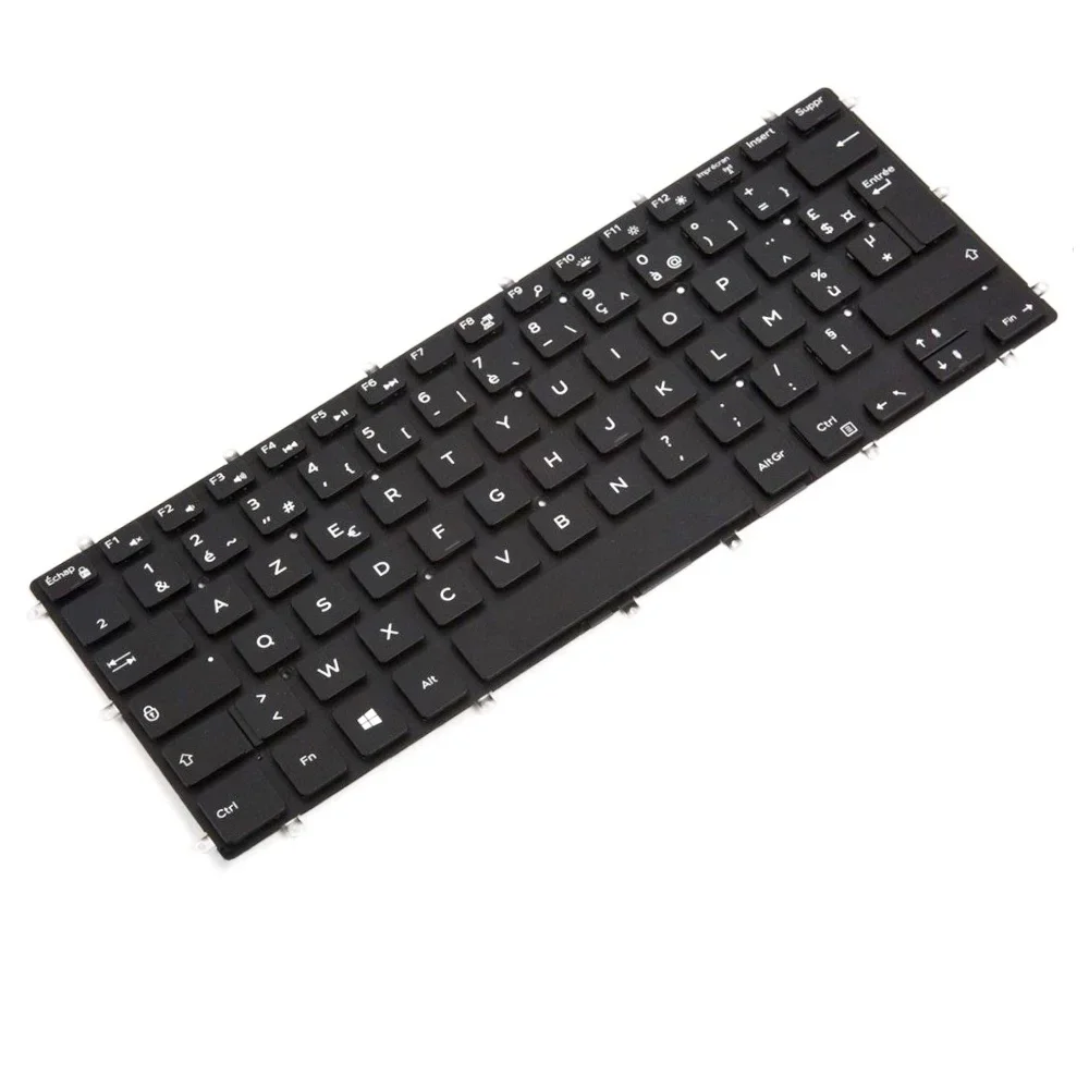 PT-BR Brasil teclado retroiluminado AZERTY francés para Dell 13-5379 5368 P69G Inspiron 13 5000 5578 7368 7378 0CP6P7 04H2XV X02KX CP6P7 - imagen 5