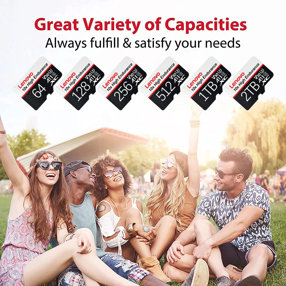 Tarjeta De memoria Lenovo De 2TB para Nintendo Switch, tarjeta Micro Tf Sd De 1TB V30 4K, 128GB, 256GB, 512GB, Cartao De Memoria para Nintendo 64 - imagen 5