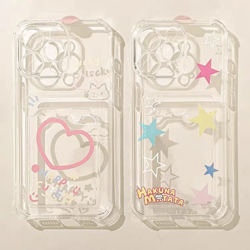 Funda coreana con tarjetero de estrella INS para Samsung Galaxy S25 Edge 5G S24 S23 S22 S21 Ultra Plus FE A56 A36 A26 A55 A35 - imagen 2