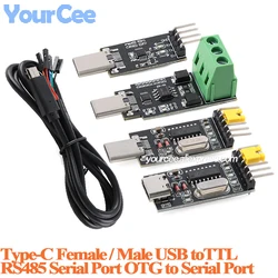 Adaptador USB-C a TTL CH340 para depuración serie RS485