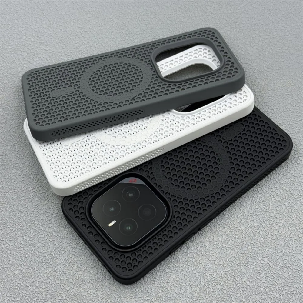 Funda transpirable para Magsafe para Huawei Honor GTPro Magic 7 6 Pro Magic6 Magic7, funda de armadura de refrigeración de carga inalámbrica magnética - imagen 2