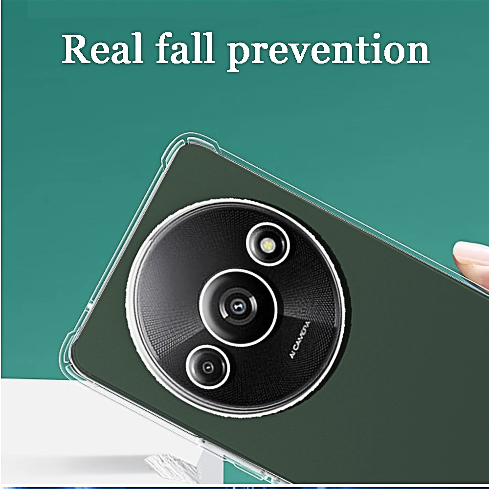 Funda de teléfono a prueba de golpes para Xiaomi Redmi A3 A2 A1 Plus A 3 2 1 + transparente transparente Note 13 Pro 4G 5G Plus funda trasera suave de TPU - imagen 4