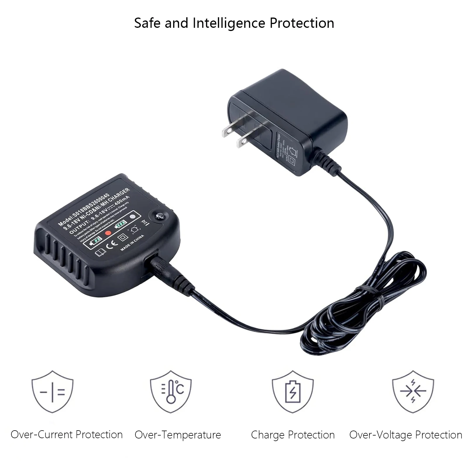 Cargador de batería Ni-Mh Ni-CD de 9,6 V-18V para Black and Decker HPB18-OPE HPB18 HPB14 HPB12 BD18PS BD18PSK BD518TBF BDC418K-2 BDCS1800 - imagen 4