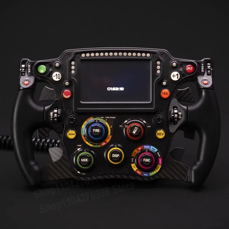 Simulador de juego de carreras con fórmula RS16, volante de juego para PC con pantalla táctil de alta definición de 4,3 pulgadas para Fanatec SIMAGIC