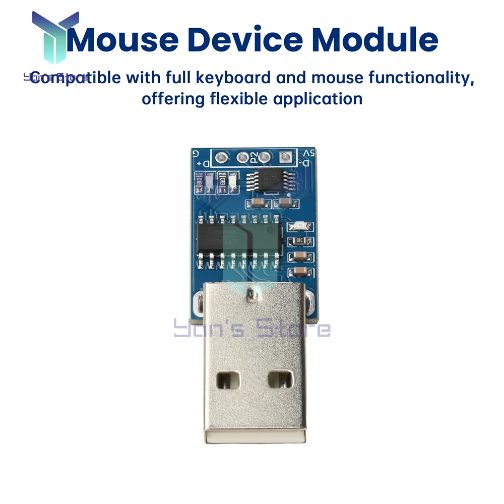 Módulo de teclado y ratón CH9329 USB a HID con Chip CH340E tamaño compacto fácil integración USB 2,0 procesamiento de señal Industrial - imagen 3