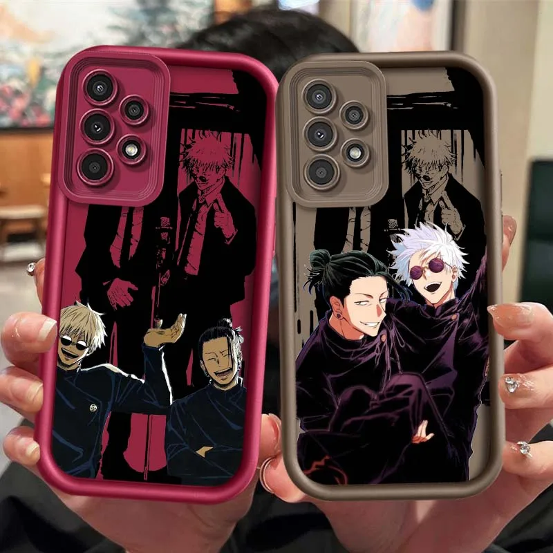 Funda Gojo y Geto para Samsung Galaxy A73 A72 A71 A56 A55 A35 A25 A54 A53 A52 A51 A32 funda de teléfono con escalera ocular - imagen 2