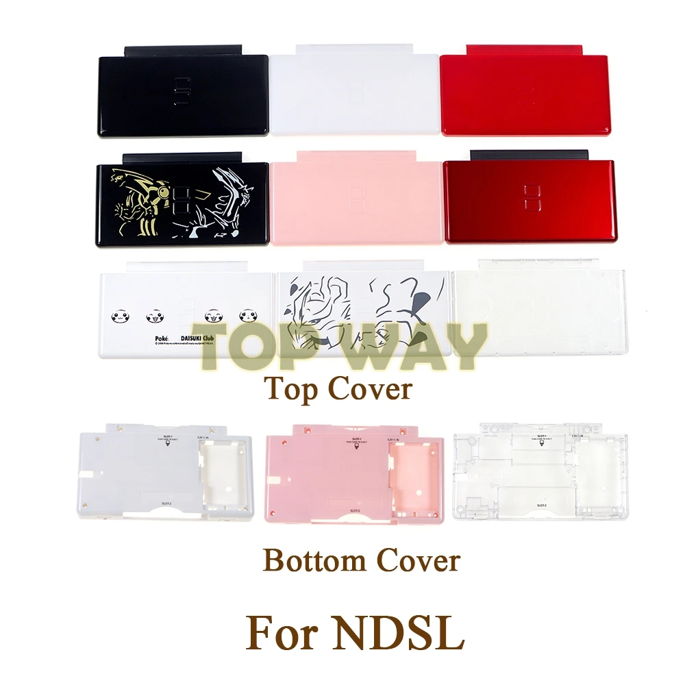1 Uds cubierta superior botón inferior para NDSL juego DS Lite consola cubierta facial carcasa de plástico