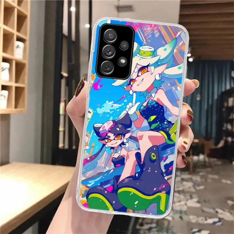 Juego S-Splatoons funda de teléfono de silicona para Samsung Galaxy A52 A51 A50S A42 A32 A22 A12 A02S A30S A20S A10S A41 A31 A21S A40 A30 A70 - imagen 4