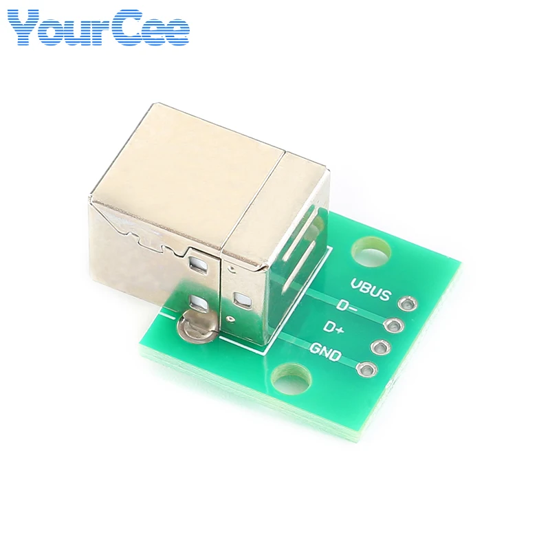 5 uds/1 unidad USB-B hembra a DIP Pinboard adaptador placa convertidora enchufe a Cable de datos de conexión de impresora - imagen 3