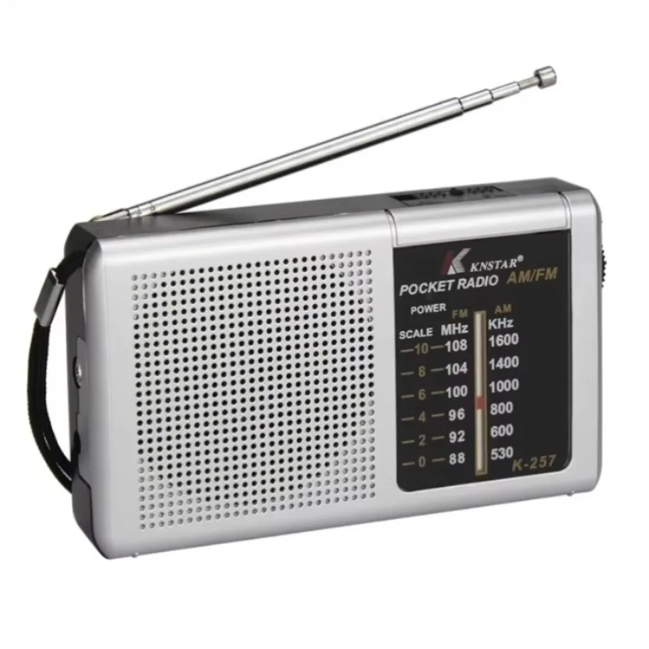 AM FM Mini Radio portátil de dos bandas Banda de onda completa Radio alimentada por batería Altavoz incorporado Radio de emergencia al aire libre para ancianos - imagen 2