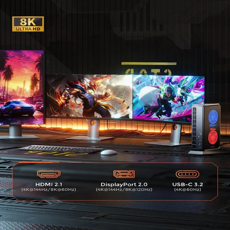 AtomMan Gaming Mini Computer G7 Pt AMD Ryzen 9 7945HX RX 7600M XT 8G World's First AMD Advantage Certified Super Gaming Mini PC - imagen 5