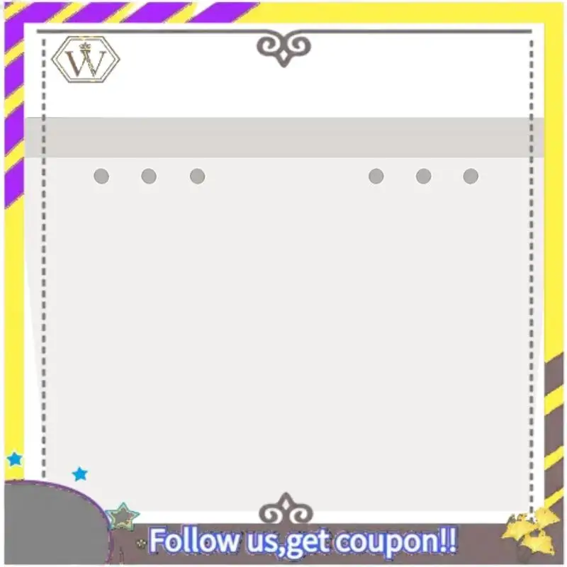 AU33-Página de papel de liberación en blanco reutilizable de doble cara para organizador de carpetas adhesivas A5 de 6 anillas- 80 hojas de inserciones de repuesto - imagen 5