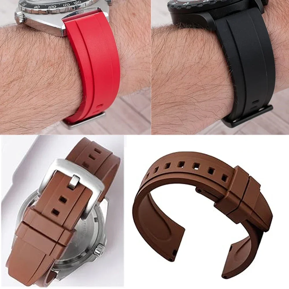 Correa de diseño de 20mm y 22mm para Huawei GT 5 4 2 2e 3 Pro, pulsera de silicona para Galaxy watch 7/ 6/4/3/5 pro Garmin Xiaomi Amazfit - imagen 5