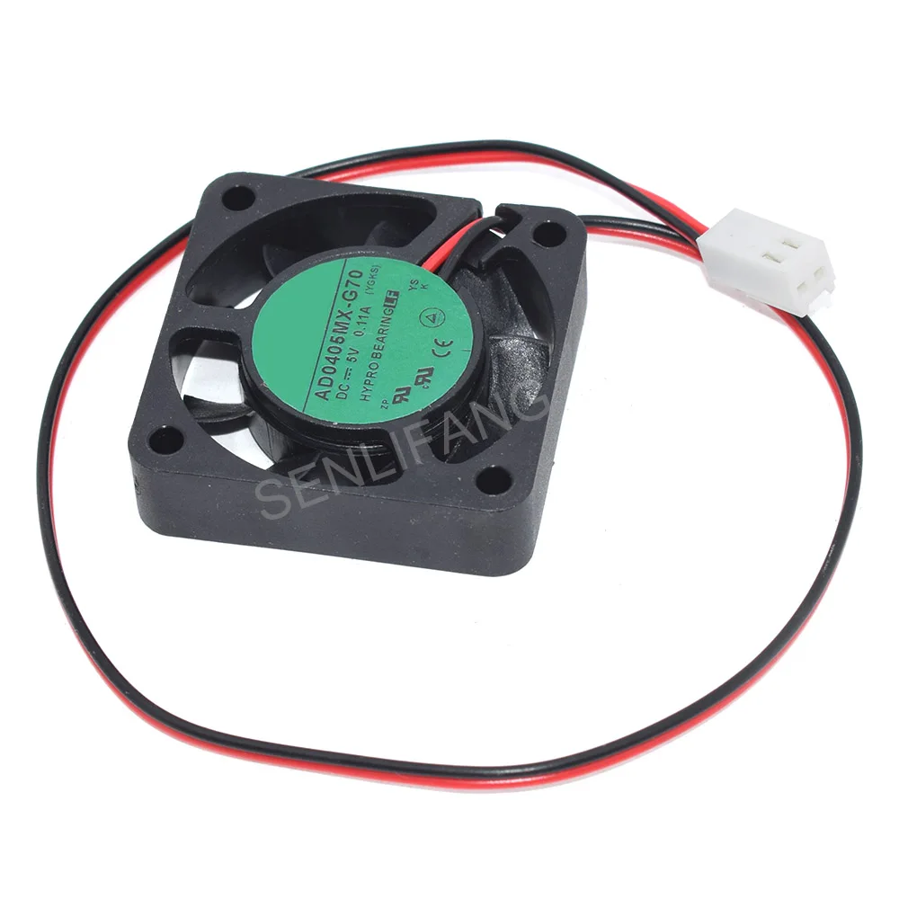 Genuino para AD0405MX-G70 4cm DC 5V 0.11A inversor de servidor de dos líneas caja de PC ventilador silencioso de refrigeración - imagen 3