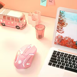 Nuevo ratón inalámbrico recargable para juegos Bluetooth 2,4G, diseño silencioso ergonómico con retroiluminación LED para ordenador portátil